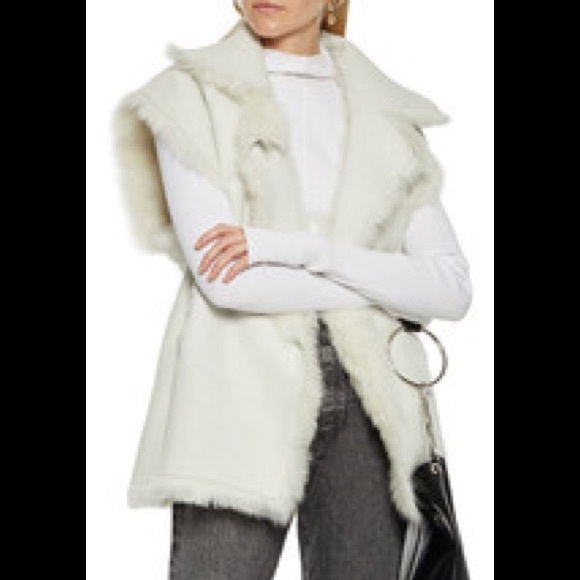 IRO Olair Reversible Shearling Vest - Picture 4 of 13